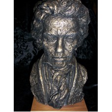 Austin "Old World" Style Bronze Toned Beethoven Statue with Gilded Highlights   381731250591